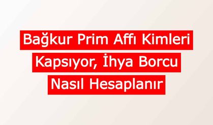 Bağkur Prim Affı Kimleri Kapsıyor, İhya Borcu Hesapla 2021