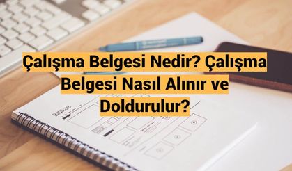 Çalışma Belgesi Nedir, Nasıl Alınır ve Nasıl Doldurulur?